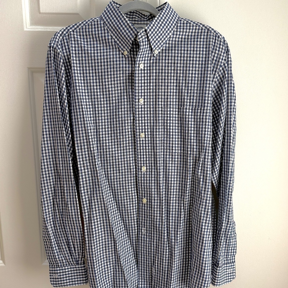 Brooks Brothers Regent Fit “The Original Polo Shirt” – Men’s Large – Blue Check